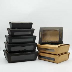  PLA Window Composotable Salad Box